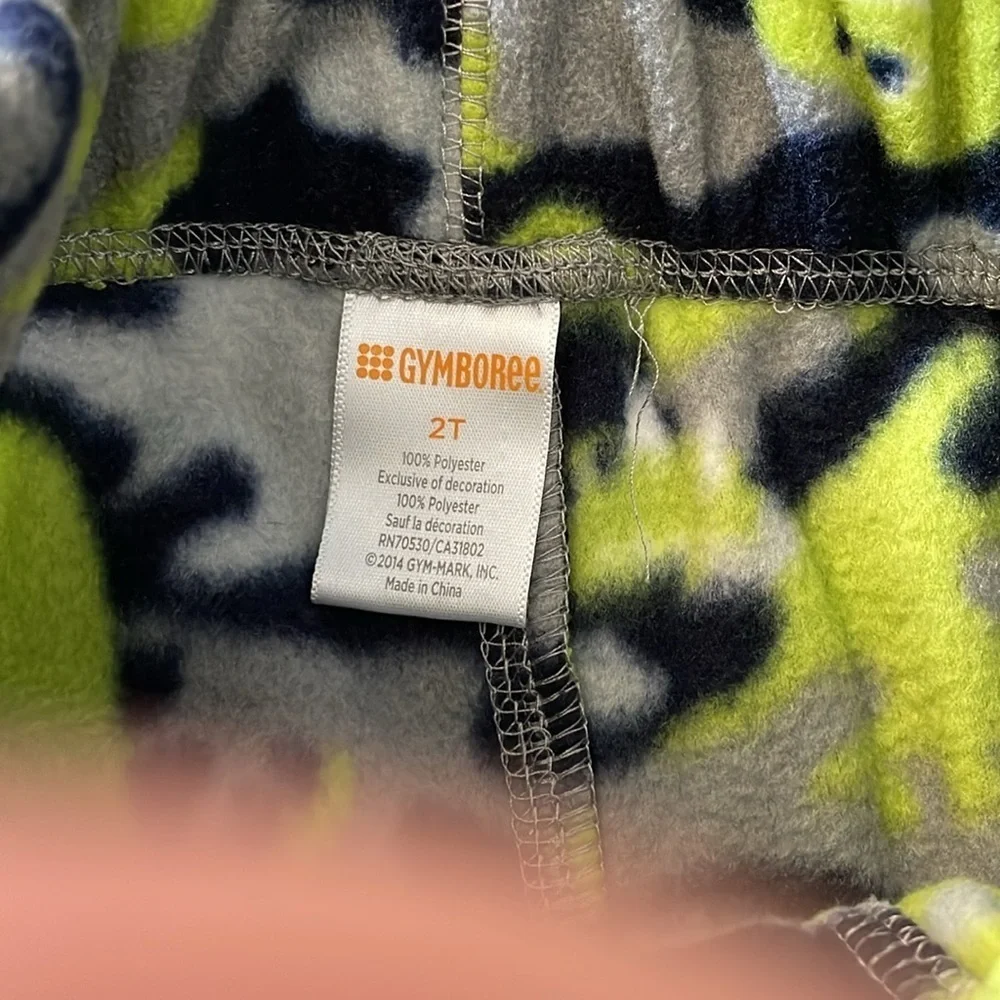 Gymboree Boy’s outfit  Gray & Green Fleece Hoodie With 🦕🦖 Dinosaurs print
